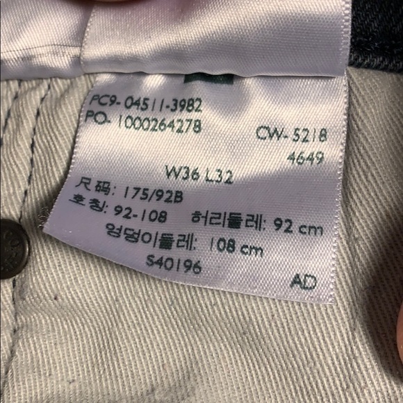 Levi’s men’s premium dark gray wash denim … - Picture 8 of 9